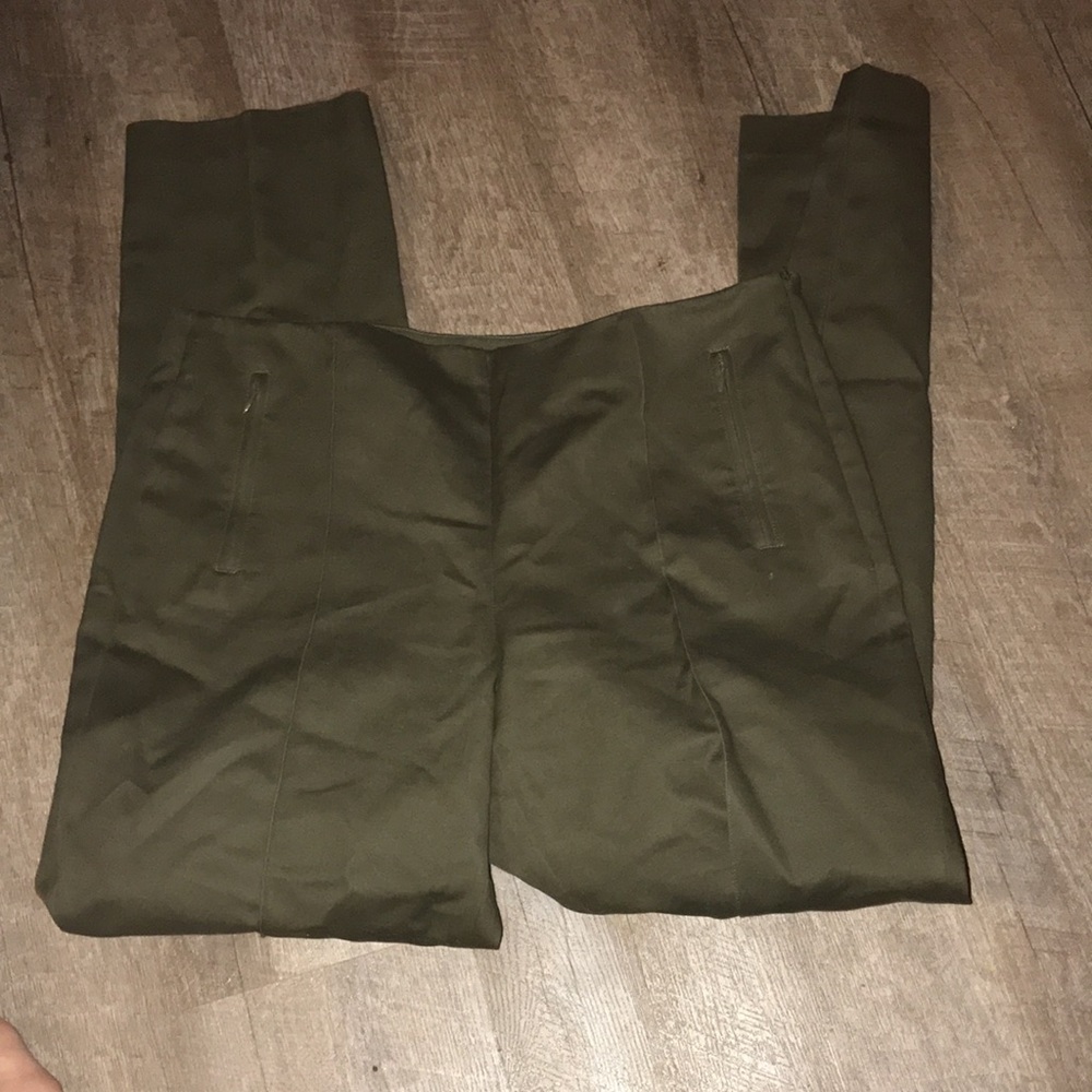 12 Saks fifth avenue olive green business pants